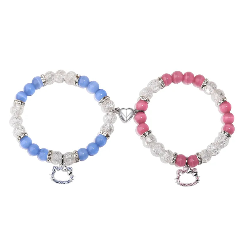 Hello Kitty™ Couple Magnetic Heart Bracelets (2-Pack)